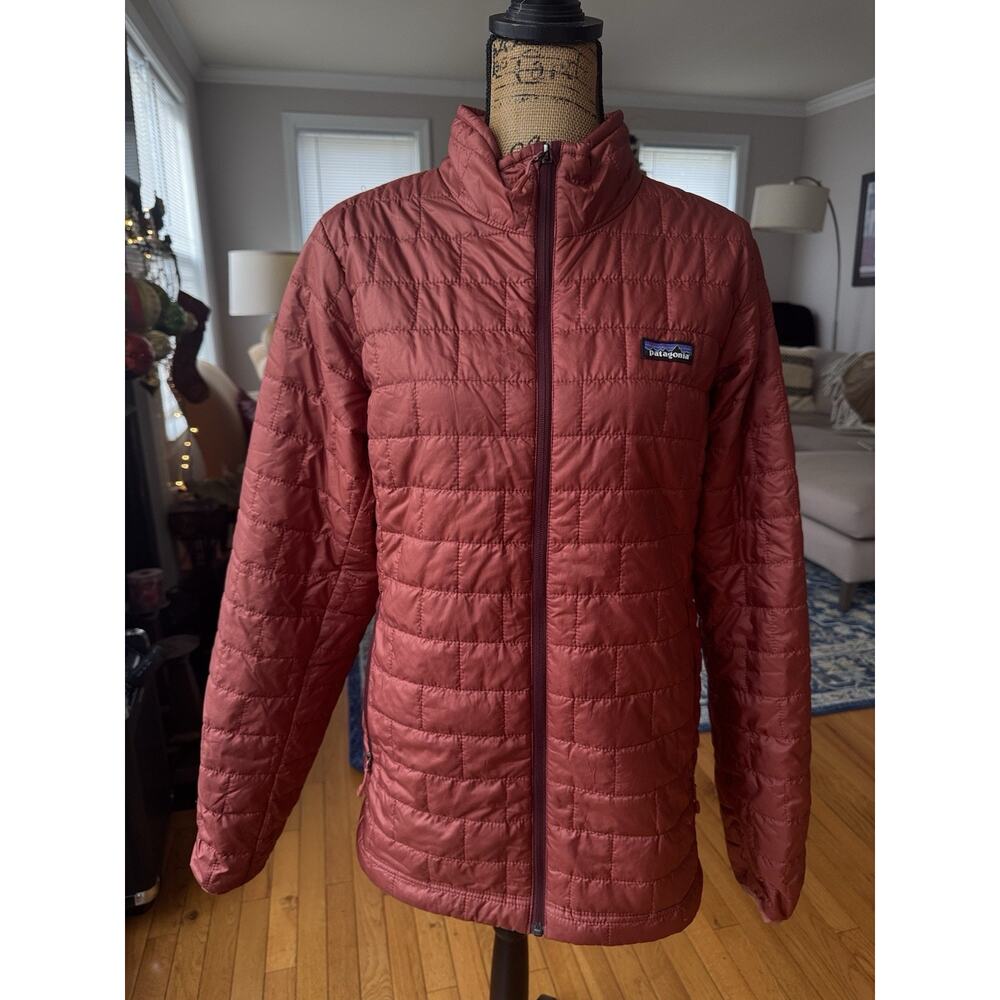 Patagonia Rust Red Quilted Puffer Jacket